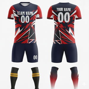 Conjunto de Uniforme de Fútbol Personalizado con Impresión Digital Profesional y Logotipo Personalizado, Transpirable y de Secado Rápido - Product Image 5