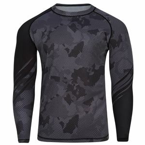 OEM 2025 Personnalisé Imprimé Compression MMA Rash Guard pour Hommes Sublimation BJJ Rash Guard - Product Image 4