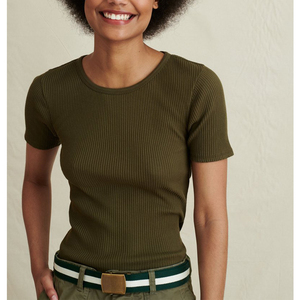 Venta al por mayor de manga corta con cuello redondo, Camiseta con estampado de logotipo para mujer, camiseta personalizada de algodón, ropa informal, camisetas - Product Image 2