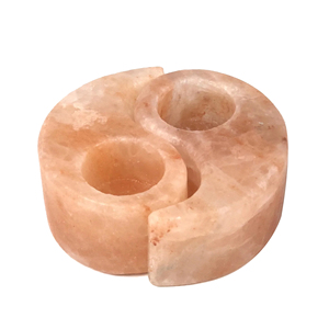 โคมไฟเทียนเกลือหิมาลัยแท้100% ดอกไม้สีชมพูแกะสลักสไตล์ดอกไม้ใหม่ตกแต่งบ้านของใช้ในห้องน้ำ - Product Image 3