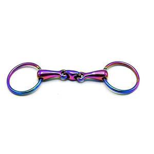 Anillo de alta calidad Snaffle Bit Horse Hierro sólido Boquilla de 5 pulgadas Entrenamiento Montar Bit Caballos Caballo ecuestre Tack Equipment - Product Image 4