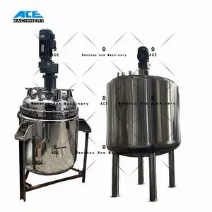 Ace 50L 100L 200L 6000L Process Equipment Biodiesel Agitator Reaction Kettle Reactor Tank Vaccum Chemical Mixing Reactors