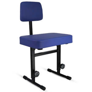 5 Core Piano Bench 3 <b>Padded</b> Cushioned Stool w Backrest Heavy Duty Musician <b>Chair</b> Height Adjustable - Product Image 1
