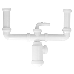 Sifone Doppio Estensibile con Bottiglia, Uscita 1 1/2" O/ 40 mm. - Product Image 1