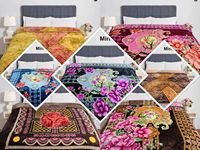 Couverture rectangulaire douce tissée imprimée vison pour lit double, 1,5 kg, chaude, confortable, literie de luxe, pour hiver, maison, hôtel, cadeau, durable