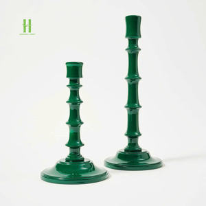 Élégant Laque Ovale Fait Main Écologique Bougeoirs Noël Décoration de la Maison Léger Luxe Style Vietnam Grossiste - Product Image 5