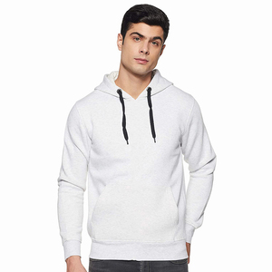 Meilleure qualité grande taille sweats à capuche unis pour garçons couleur blanche coton polaire pull à manches longues chaud hiver sweats à capuche pour adulte - Product Image 4
