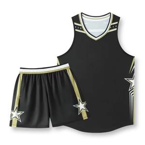 Ensemble de Tenue de Basketball Léger et Respirant à Séchage Rapide pour Hommes et Femmes, Style Américain, Vêtements de Sport d'Été Personnalisables pour l'Entraînement en Équipe - Product Image 3