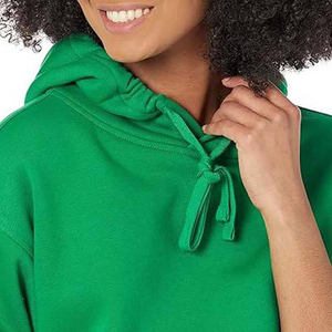 Sweat-shirts en coton personnalisés pour femmes, vêtements décontractés, pull uni pour femmes, design de marque personnalisé, sweat-shirts en polaire respirants pour femmes - Product Image 3