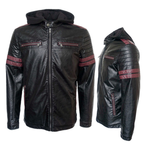 Wholesale Men Genuine Premium Leather Slim Fit Biker Style Winter Fashion Motorcycle <b>Jacket</b> Windproof <b>Waterproof</b> Sheep Stand - Product Image 4