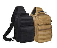 Sac à dos tactique bandoulière avec fermeture éclair, étanche, système Molle, grande capacité 36-56L pour la randonnée et les voyages