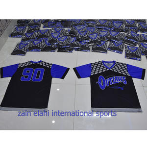 T-shirts personnalisés pour hommes avec nom et numéro de l'équipe Dernier design Vêtements de sport à col en V T-shirt décontracté à manches courtes - Product Image 2