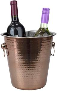 Cubo de champán de cobre, Enfriador de botellas de vino con acabado martillado, cubo de hielo para uso en Bar y Hotel - Product Image 3