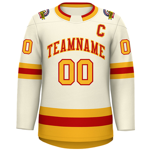 Maillots de hockey sur glace pour hommes personnalisés de haute qualité 2025, nouveau style, taille américaine, vente en gros, impression haute couture, maillots d'entraînement vierges - Product Image 3
