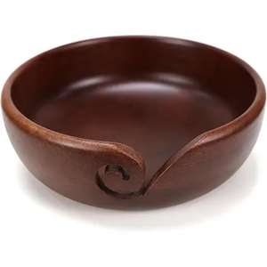 Premium Handcrafted Wood Yarn Storage Bowl <b>for</b> <b>Knitters</b> Handcrafted Eco-Friendly Yarn Storage Wooden Bowl from India - Product Image 3