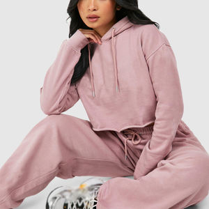 Conjunto de chándal de lavado ácido para mujer con logotipo personalizado hecho en fábrica profesional Nuevo estilo para ropa de invierno al aire libre - Product Image 6