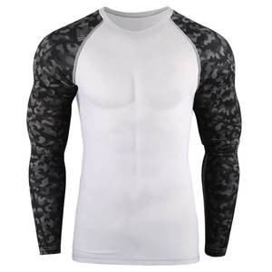 Camiseta de Compresión de Manga Larga para Hombre, de Alta Calidad, en Spandex/Poliéster, para MMA y BJJ, con Logotipo Personalizado Impreso, a Precio Razonable - Product Image 5
