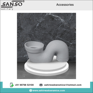 Accessoires de salle de bains en céramique au design moderne du meilleur fournisseur indien S-Trap Prix concurrentiel Vente mondiale - Product Image 2