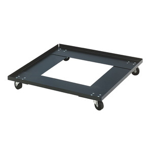 Carro de silla de cama plana de metal resistente con ruedas lisas y base fuerte Carro de almacenamiento fácil de enrollar para eventos y oficinas - Product Image 1