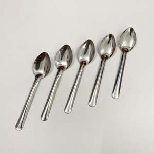 Luxurious Design Stainless Steel Spoon Set Durable Simple handle Perfect for Dining And Special Occasions <b>Mirrored</b> Steel - Product Image 1