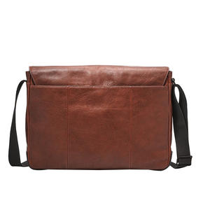 Sac à ordinateur portable portable de luxe en cuir PU personnalisé 2022, unisexe, XL, fait à la main, vintage, véritable fermeture éclair, solide, usage quotidien, voyage, bandoulière - Product Image 5