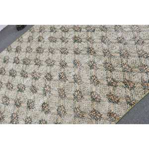 Clásico Beige verde 5,2 X 6.7ft hecho a mano turco Aubusson diseño alfombra para sala de estar o dormitorio patrón de pasillo Rectangular - Product Image 5