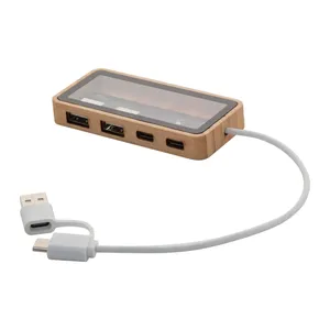 Hub USB SeeHub de Bambú, Gadgets Promocionales Ecológicos - Product Image 1
