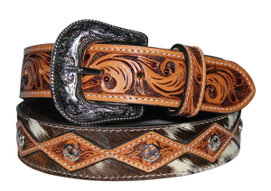Wholesale Vintage Western <b>Cowboy</b> Leather <b>Belt</b> Amazing Design with Alloy for <b>Buckle</b> Cow Hide Material - Product Image 2