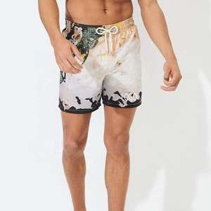 Venta al por mayor de ropa de playa Pantalones cortos de baño Diseño de verano personalizado para hombre Imprimir Logo gráfico Surf Swim Trunks Swim Beach Shorts para hombres - Product Image 6