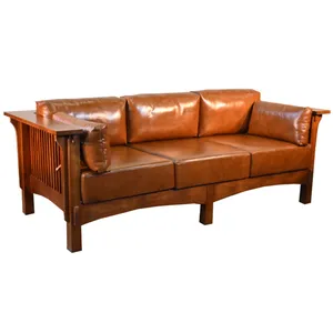 Nuovo Design Chesterfield ed eleganti divani da soggiorno con ruote divano in pelle originale Set mobili per i mobili della tua camera da letto