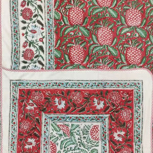Traditionnel réversible 100% coton bloc à la main imprimé lit simple Dohar Artisan Made Jaipur fabriqué à la main doux coton Dohar - Product Image 1