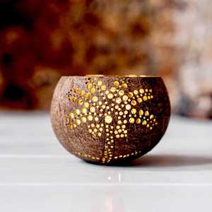 Stand <b>Candle</b> Holder <b>Coconut</b> Shell Natural Matte Holders for <b>Candle</b> Party Events Decoration Best Selling Home Decor - Product Image 6