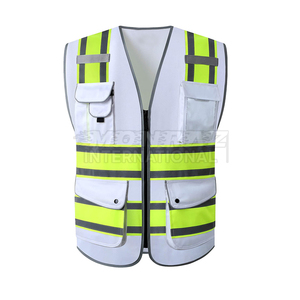 Chaleco de seguridad de construcción personalizado OEM ropa de trabajo reflectante transpirable impermeable varios tamaños gran oferta - Product Image 1