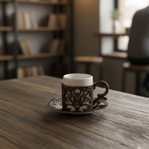 แก้วเหล็กหล่อลายตะวันออกพร้อมฝาปิด ความจุ 200 มล. ใช้กับเครื่องล้างจานและไมโครเวฟได้ เหมาะสำหรับเป็นของขวัญ แก้วน้ำสแตนเลสสำหรับแคมป์ปิ้ง - Product Image 2