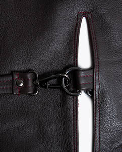 Tablier sans manches en cuir PU durable personnalisé avec poches, tablier en cuir résistant à l'abrasion, tablier en cuir à étiquette privée - Product Image 3