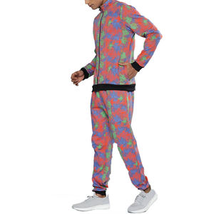 High Quality 100% Cotton Fleece <b>Zip</b> Tracksuit for Men Street Fashion Slim Fit Gym Sportswear 2 Piece Set for Winter - Product Image 2