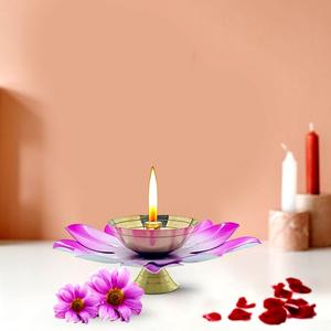 การออกแบบดอกบัวทำจากทองเหลืองหลากสีสำหรับงานแต่งงานในบ้านและของตกแต่งเทศกาล - Product Image 2