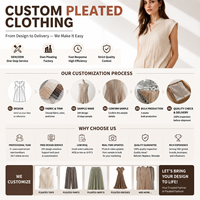 Robe longue plissée sur mesure, fabricant de vêtements pour femmes OEM, fournisseur de mode à marque privée, marques de boutiques, production en petites séries