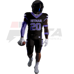 Camiseta de fútbol americano y pantalones acolchados Kit de uniforme de equipo personalizado OEM disponible - Product Image 4