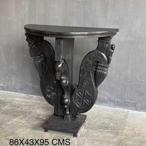 Handmade Solid Wood Console <b>Table</b> Traditional Style with <b>Mirrored</b> Feature for Living Room or Hotel Decoration - Product Image 4