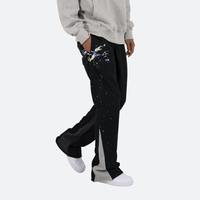 Pantalon de jogging évasé décontracté à ceinture élastique pour hommes Pantalons de survêtement empilés pour hommes