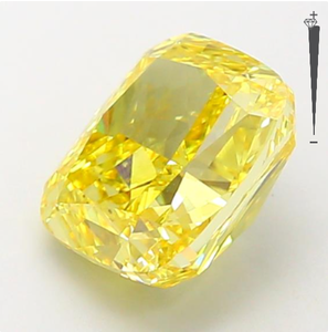 2.24ct Fancy Vivid Yellow Color VS1 Clarity <b>Cushion</b> Shape Loose Lab Grown Diamond IGI Certified for Making Jewelry - Product Image 2