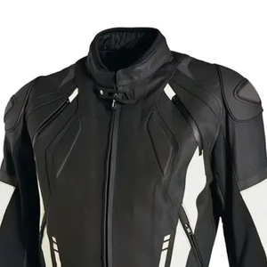 Venta caliente nueva moda de los hombres impermeable de cuero genuino chaqueta de la motocicleta personalizada chaqueta de la motocicleta para el invierno - Product Image 3
