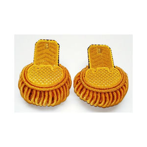 Épaulettes cérémonielles professionnelles souples à enfiler personnalisées 2025, faible MOQ, en promotion, pour uniformes de garde avec franges - Product Image 1