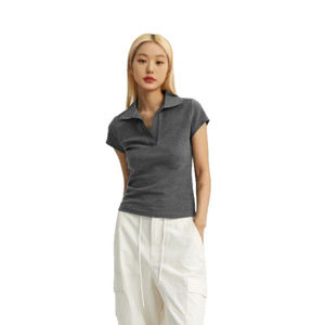 T-shirts polo pour femmes T-shirts polo élégants et respirants pour femmes avec tissu confortable extensible - Product Image 3