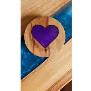 Nouveau caboteur en résine de créateur forme carrée et ronde tasse en résine époxy bleue caboteur tasse à thé en bois caboteur meilleure qualité au meilleur prix - Product Image 2