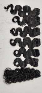 Meilleures extensions de cheveux naturels vierges indiens Remy de qualité supérieure, 100% bruts, lisses, en paquet, cuticules alignées - Product Image 5