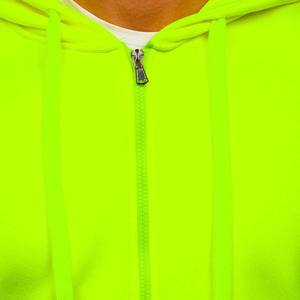 Hiss Vis Colors High Quality Logo Full <b>Zip</b> Drawstrings Cotton Custom Print Hoodies - Product Image 5