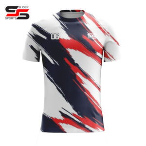 Camisetas de Fútbol Personalizadas de Alta Calidad para Equipos Deportivos, Diseño Moderno Unisex con Cuello Redondo, Sublimadas, 100% Poliéster de Secado Rápido - Product Image 3
