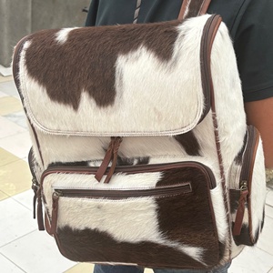 2025 Custom Handmade Brown High Quality Full Grain Leather Backpack <b>Mens</b> Leather Laptop Backpack Zipper Closure Travel <b>Bag</b> sets - Product Image 2